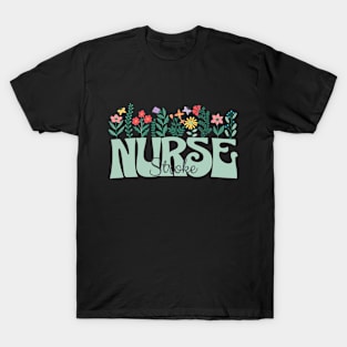 Stroke Nurse Floral T-Shirt